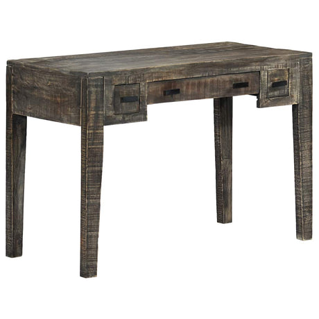 Vidaxl bureau 110x50x75 cm massief mangohout zwart