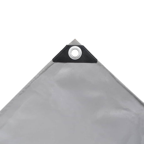 Vidaxl dekzeil 650 g m² 1,5x6 m grijs