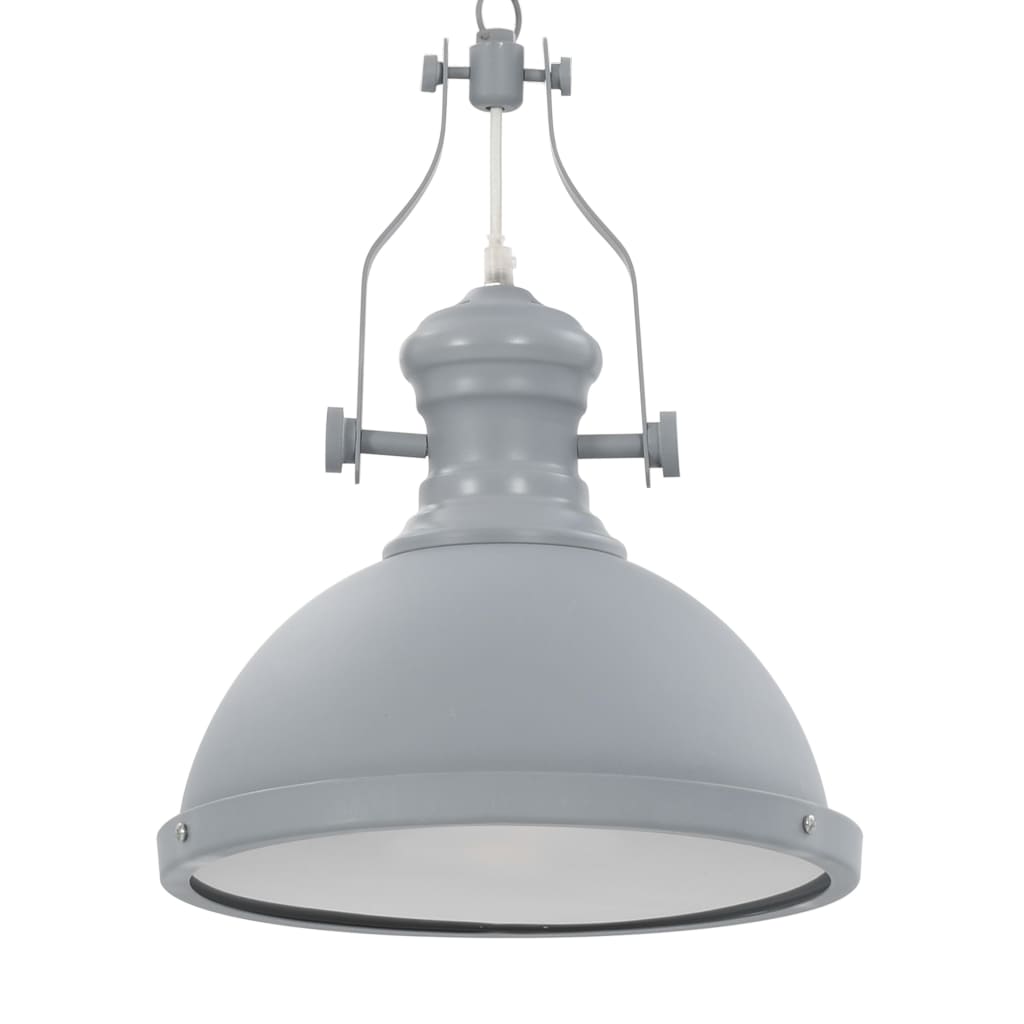 Vidaxl plafondlamp rond e27 grijs