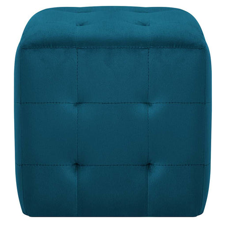 Vidaxl nachtkastjes 2 st 30x30x30 cm fluweel blauw