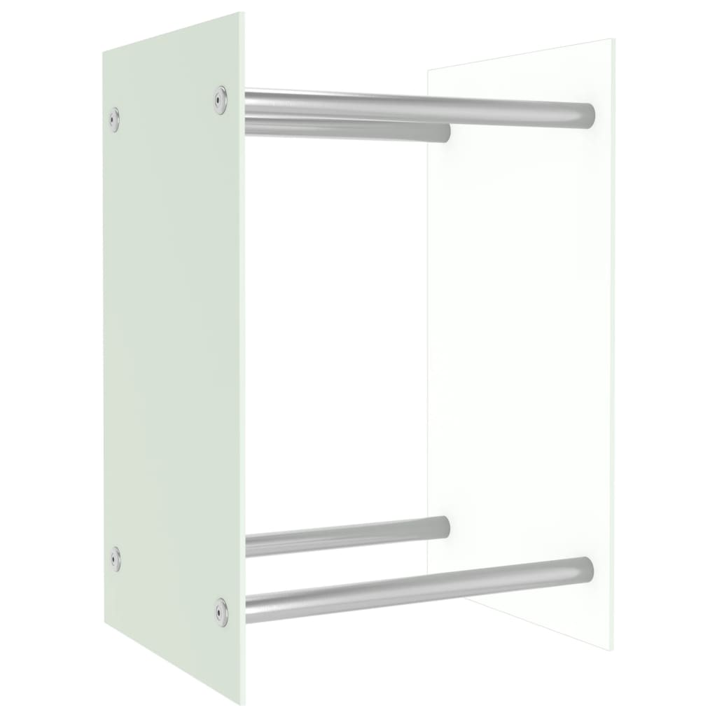 VidaXL Haardhoutrek 40x35x60 cm glas wit