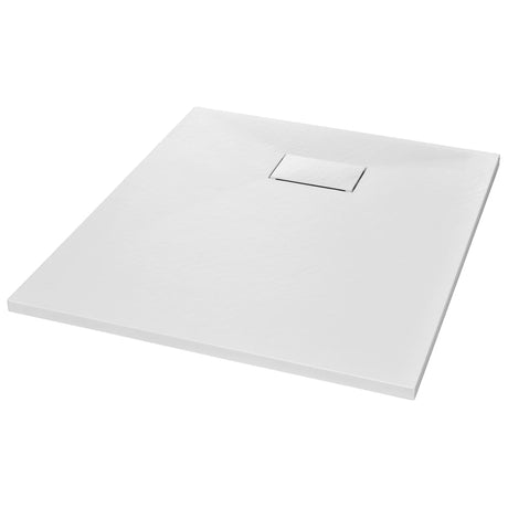 Vidaxl douchebak 90x70 cm smc wit