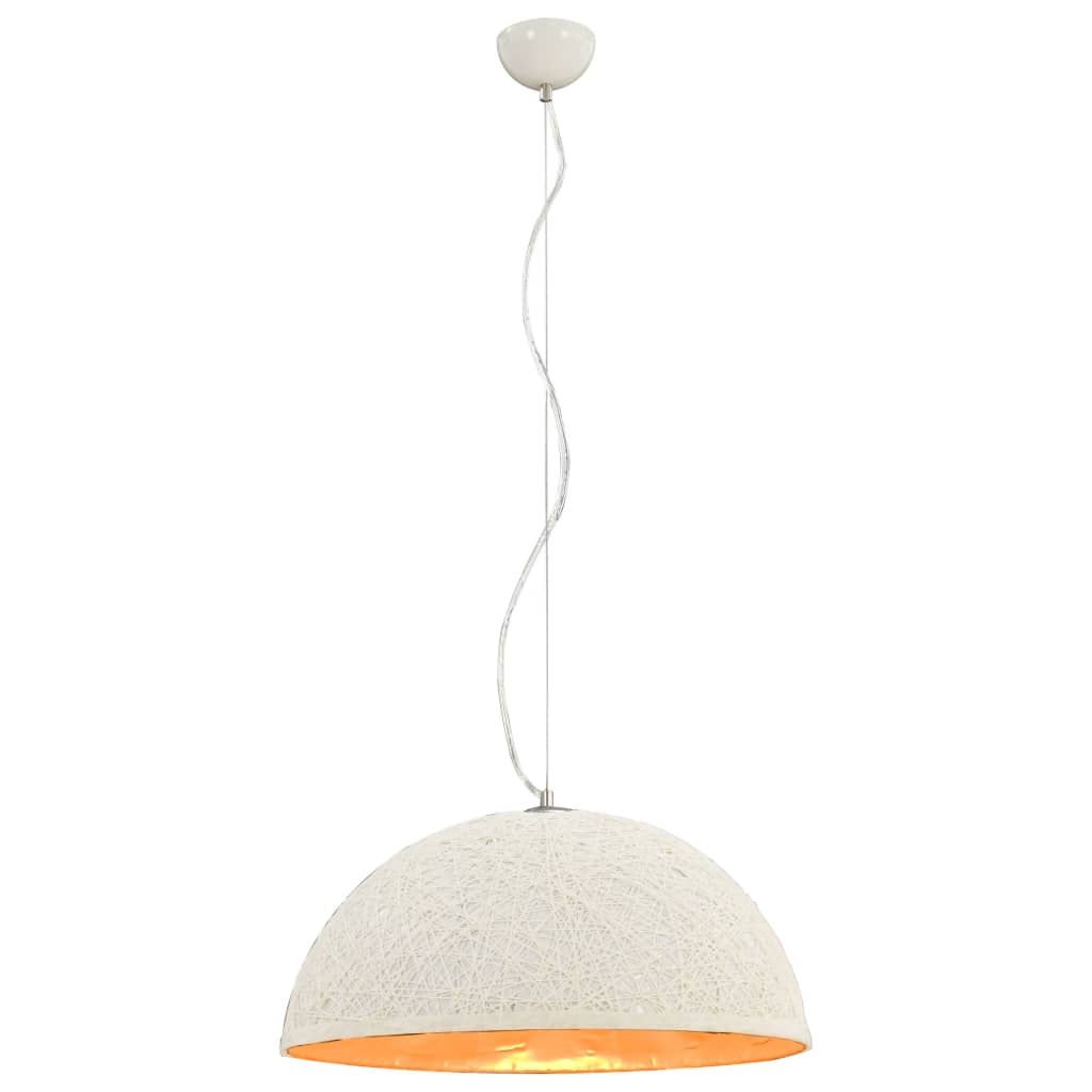 Vidaxl hanglamp e27 ø50 cm wit en goud