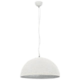 Vidaxl hanglamp e27 ø50 cm wit en zilver