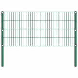 Vidaxl schuttingpaneel met palen ijzer 176,5x80 cm groen