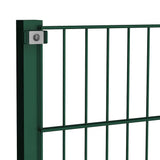 Vidaxl schuttingpaneel met palen ijzer 176,5x80 cm groen