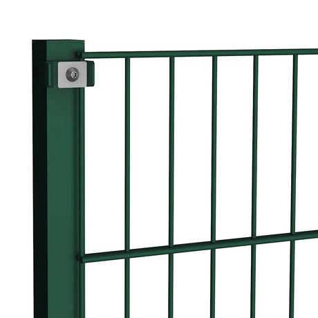 Vidaxl schuttingpaneel met palen ijzer 176,5x120 cm groen