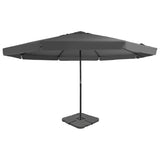 VidaXL Parasol met draagbare voet antracietkleurig