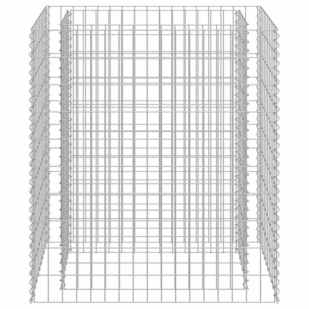 Vidaxl gabion plantenbak verhoogd 90x50x100 cm gegalvaniseerd staal