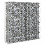 Vidaxl schanskorfmuur met deksels 80x20x100 cm gegalvaniseerd staal