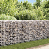Vidaxl schanskorfmuur met deksels 200x20x85 cm gegalvaniseerd staal