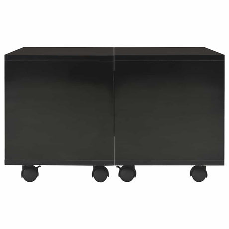 Vidaxl salontafel 60x60x35 cm bewerkt hout hoogglans zwart
