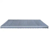 VidaXL Luifel handmatig uittrekbaar 600 cm blauw wit