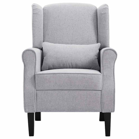 Vidaxl fauteuil stof lichtgrijs