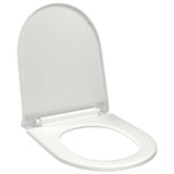 Vidaxl toiletbril soft-close met quick-release ontwerp wit