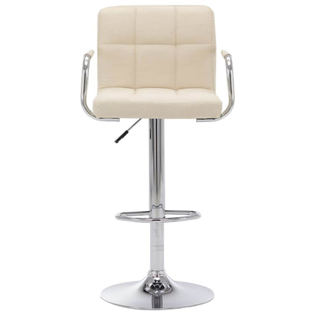 Vidaxl barstoelen 2 st stof crème
