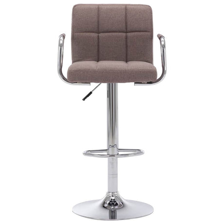 Vidaxl barstoelen 2 st stof taupe