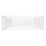 VidaXL Hondenkennel voor buiten 570x570x185 cm gegalvaniseerd staal