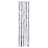 Vidaxl vliegengordijn 56x185 cm chenille grijs en wit