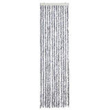 Vidaxl vliegengordijn 56x185 cm chenille wit en grijs