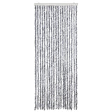 Vidaxl vliegengordijn 56x185 cm chenille wit en grijs