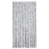 Vidaxl vliegengordijn 100x220 cm chenille wit en grijs