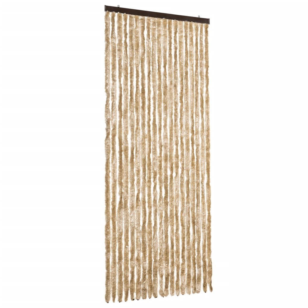 Vidaxl vliegengordijn 56x185 cm chenille beige