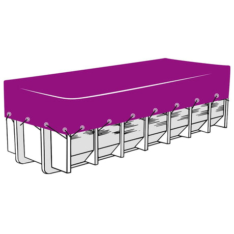Vidaxl containernet 3x7 m hdpe zwart