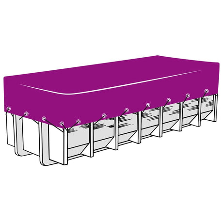 Vidaxl containernet 3,5x8 m hdpe zwart