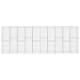 VidaXL Schanskorfmuur met deksel 600x50x200 cm gegalvaniseerd staal
