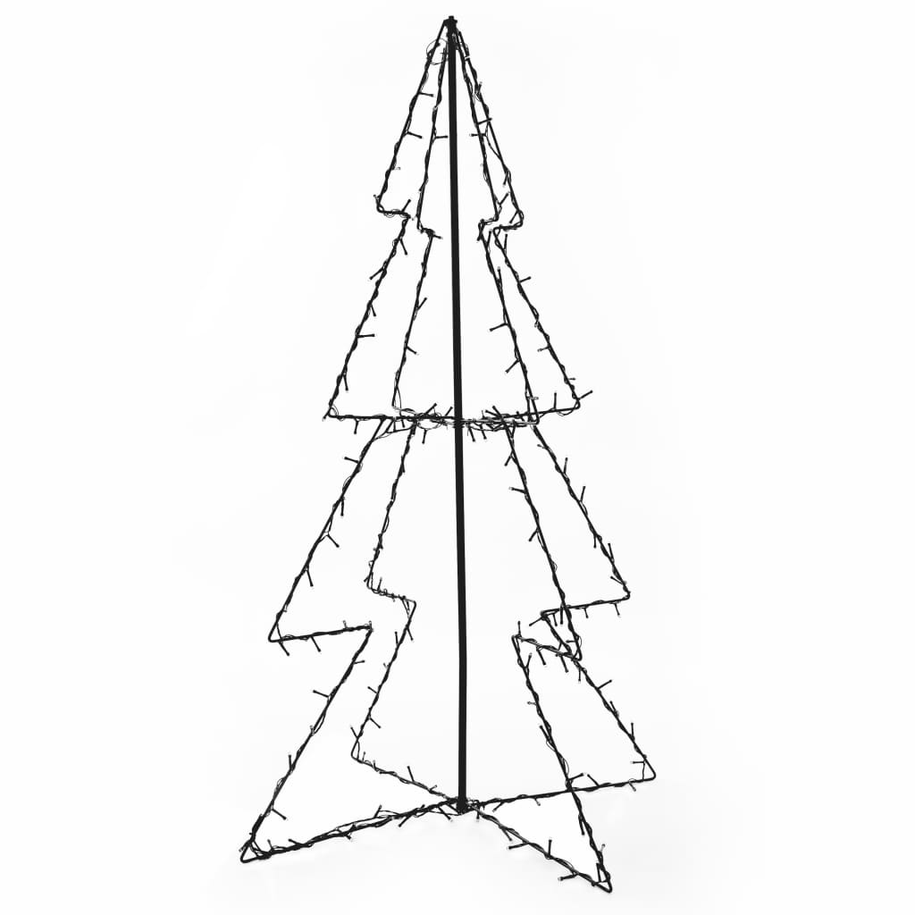 Vidaxl kegelkerstboom 160 led's binnen en buiten 78x120 cm