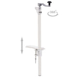 Vidaxl blikopener 70 cm aluminium en roestvrij staal zilverkleurig