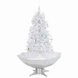 Vidaxl kerstboom sneeuwend met paraplubasis 170 cm wit