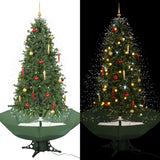 Vidaxl kerstboom sneeuwend met paraplubasis 190 cm groen