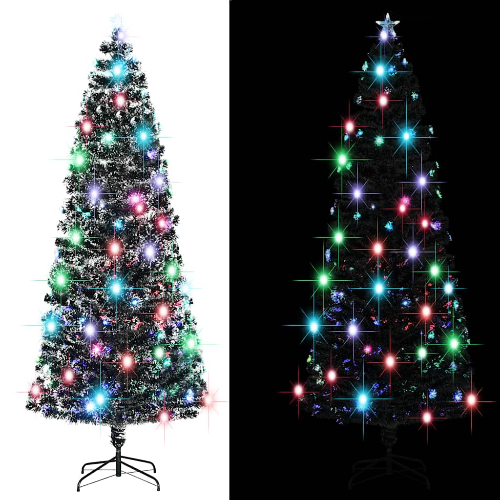 Vidaxl kerstboom met led en standaard 240 cm glasvezel