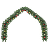 VidaXL Kerstslinger versierd met kerstballen 5 m