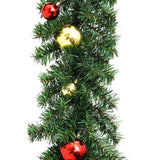 VidaXL Kerstslinger versierd met kerstballen 5 m