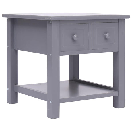 Vidaxl bijzettafel 40x40x40 cm paulowniahout grijs