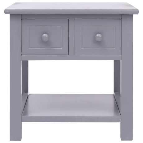 Vidaxl bijzettafel 40x40x40 cm paulowniahout grijs