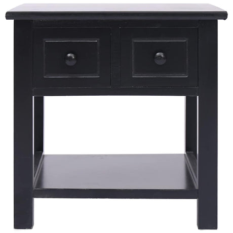 Vidaxl bijzettafel 40x40x40 cm paulowniahout zwart
