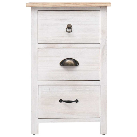 Vidaxl bijzetkast 35x25x57 cm paulowniahout