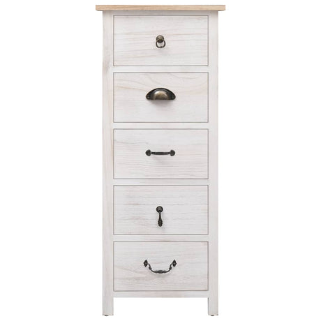 Vidaxl bijzetkast 35x25x87 cm paulowniahout