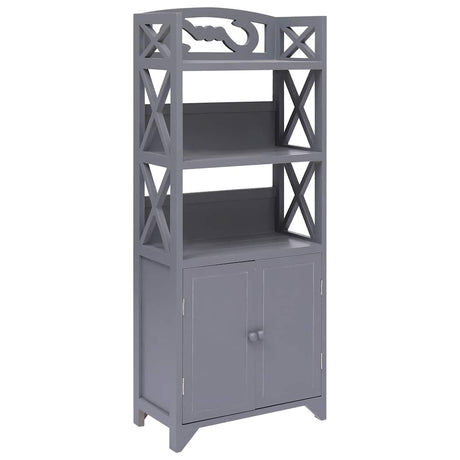 Vidaxl badkamerkast 46x24x116 cm paulowniahout grijs