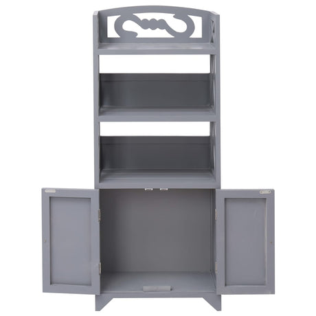 Vidaxl badkamerkast 46x24x116 cm paulowniahout grijs