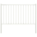 Vidaxl schuttingpaneel met palen gepoedercoat staal 1,81x1 m wit