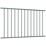 Vidaxl schuttingpaneel gepoedercoat staal 1,63x1,25 m antraciet