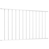 Vidaxl schuttingpaneel gepoedercoat staal 1,63x0,75 m wit