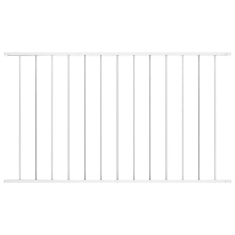 Vidaxl schuttingpaneel gepoedercoat staal 1,63x1,25 m wit