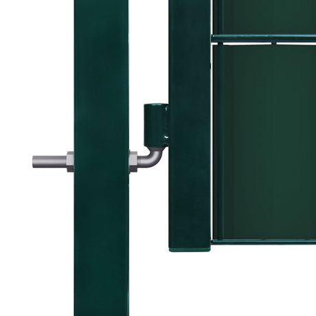 Vidaxl poort 100x81 cm pvc en staal groen