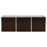 Vidaxl plantenbak verhoogd 240x80x77 cm gegalvaniseerd staal bruin